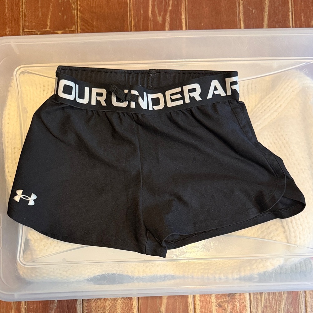 Under Armour girls Black Athletic Shorts
